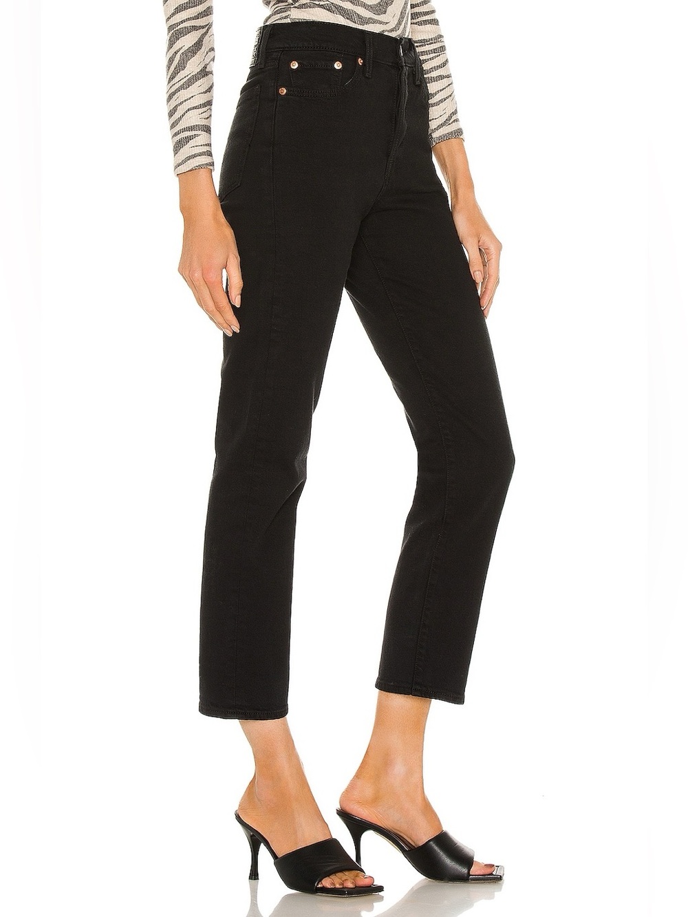 NWOT✨ Levi’s Wedgie Straight Ankle Jeans | Black | Petite-Friendly 25” Inseam